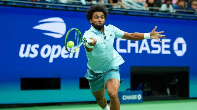 Tennis action at the 2026 US Open in New York